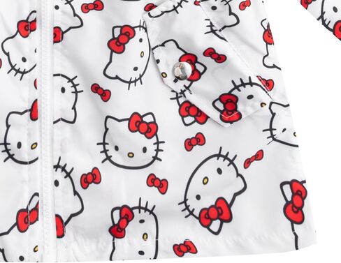 Hello Kitty Sanrio Girls Hooded Windbreaker Jacket with Ears for Toddler and Big Kids in Kuwait