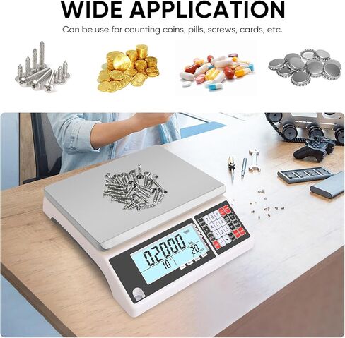 Industrial Counting Scale 3kg/0.05g with RS232 Port Digital Inventory Counting Scale for Parts Coins Piece Counting Scale for Computer/Printer, Precision Electronic Gram Scale(g/kg/lb) in Saudi Arabia
