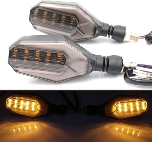 evomosa Universal 10mm Motorcycle 12 LED Turn Signal Lights Blinker Front Rear Lights Indicator in Kuwait