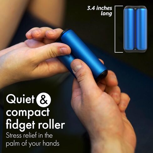 ONO Roller - Handheld Fidget Toy for Adults | Help Relieve Stress, Anxiety, Tension | Promotes Focus, Clarity | Compact, Portable Design (Junior Size/Aluminum, Black) in Saudi Arabia
