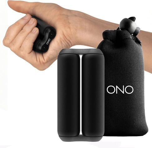 ONO Roller - Handheld Fidget Toy for Adults | Help Relieve Stress, Anxiety, Tension | Promotes Focus, Clarity | Compact, Portable Design (Junior Size/Aluminum, Black) in Saudi Arabia