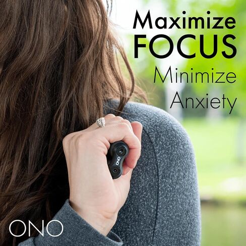 ONO Roller - Handheld Fidget Toy for Adults | Help Relieve Stress, Anxiety, Tension | Promotes Focus, Clarity | Compact, Portable Design (Junior Size/Aluminum, Black) in Saudi Arabia