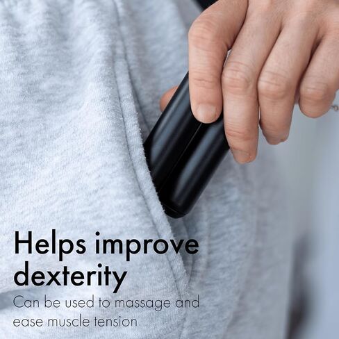 ONO Roller - Handheld Fidget Toy for Adults | Help Relieve Stress, Anxiety, Tension | Promotes Focus, Clarity | Compact, Portable Design (Junior Size/Aluminum, Black) in Saudi Arabia