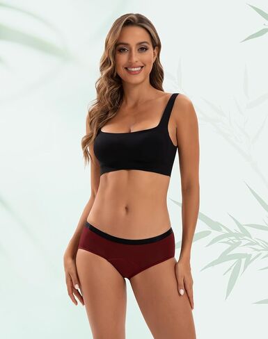 INNERSY Women’s Period Underwear Bamboo Rayon Heavy Flow Period Panties for Women 3 Pack in Saudi Arabia