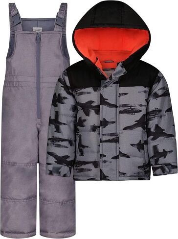 Carter's boys Toddler Water Resistant Two-piece Winter Snowsuit - Includes Snowsuit + Hooded, Fleece Lined Jacket in Saudi Arabia