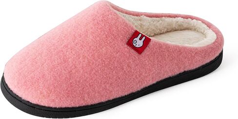 Two-Tone Felt Soft Plush Warm Slipper for Women and Men in Saudi Arabia