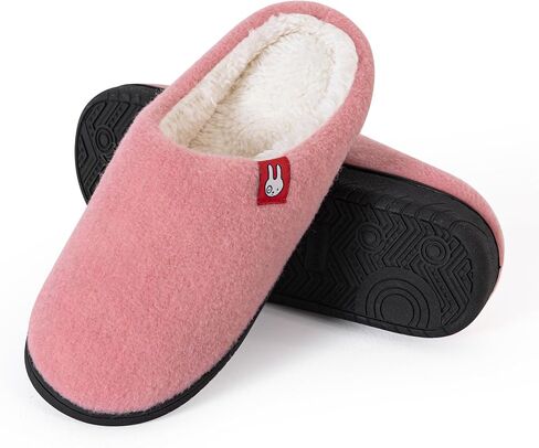 Two-Tone Felt Soft Plush Warm Slipper for Women and Men in Saudi Arabia