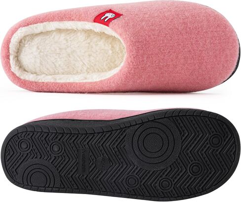 Two-Tone Felt Soft Plush Warm Slipper for Women and Men in Saudi Arabia