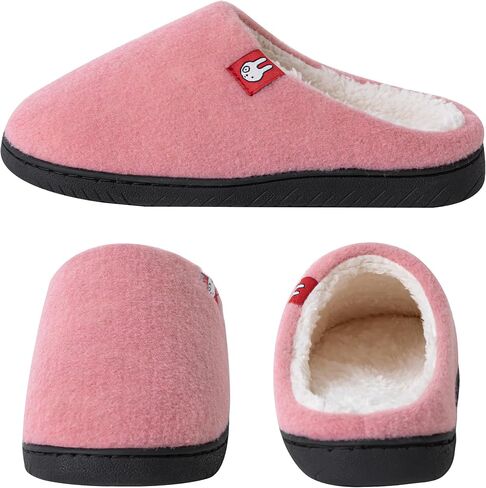 Two-Tone Felt Soft Plush Warm Slipper for Women and Men in Saudi Arabia