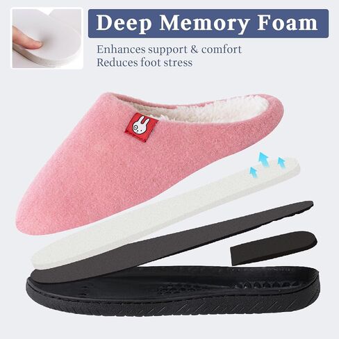 Two-Tone Felt Soft Plush Warm Slipper for Women and Men in Saudi Arabia