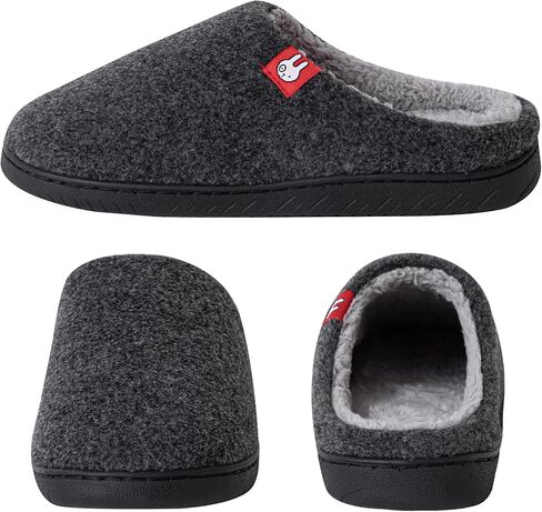 Two-Tone Felt Soft Plush Warm Slipper for Women and Men in Saudi Arabia