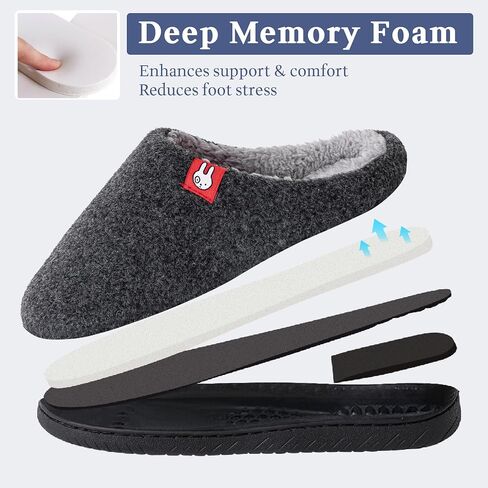 Two-Tone Felt Soft Plush Warm Slipper for Women and Men in Saudi Arabia