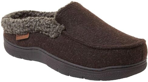 Dearfoams Men's Memory Foam Insole Slipper (BLACK, US Footwear Size System, Adult, Men, Numeric Range, Large, 11, 12) in Saudi Arabia
