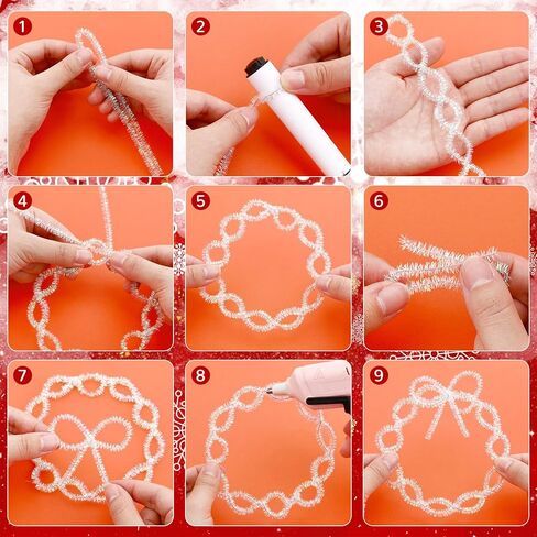 600 قطعة من منظفات الأنابيب اللامعة من سيندر للحرف اليدوية، مقاس 30.48 سم، سيقان من الشنيل، منظفات الأنابيب المعدنية الفضية بالجملة لعيد الميلاد، لوازم الحرف اليدوية والديكورات الفنية in Kuwait