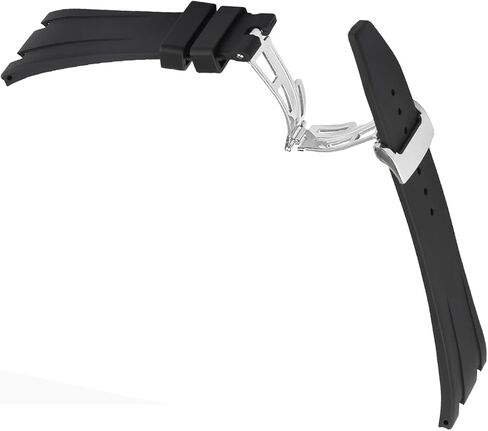 Men's Rubber Strap Compatible for 28mm Audemars Piguet Royal Oak Offshore AP 15703 15710 15400 26470 26400 Ladies outdoor work waterproof silicone watch band wrist strap buckle in Saudi Arabia