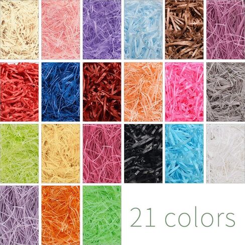 NC Basket Grass,Crinkle Cut Tissue Paper,Recyclable Craft Shred Confetti Raffia Paper Filler,For Easter Gift Box Wrapping Packing Filling,100g 3.53oz Party Decoration (brown) in Saudi Arabia