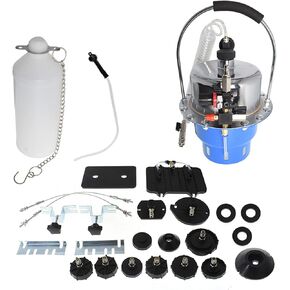 munirater Pneumatic Air Pressure Bleeder Tool Kit Brake Clutch Fluid Bleeding Tool (Blue)