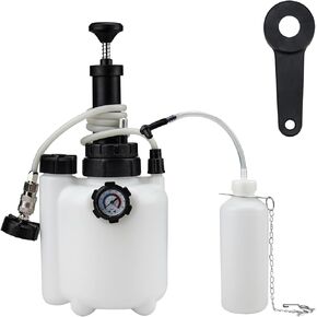 3L Brake Bleed Kit Manual Brake Bleeder Fluid Pump & 1L Waste Oil Bottle Professional Vacuum Brake Bleeder Kit Master Cylinder Pressure Bleeder Kit