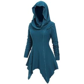 تي شيرت نسائي من ROSE GAL Rosegal بمقاس كبير على الطراز القوطي، تي شيرت منسوج بخياطة علوية