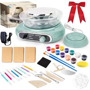 Pottery Wheel,Mini Pottery Wheel for Kids,Kids Pottery Wheel kit,Ages 4-8 Crafts Kits for Kids Ages 8-12,Sculpting Clay Tools & Arts Supplies Arts