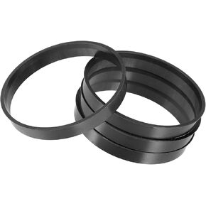 Motoforti 71.5mm to 67.1mm Universal Car Hub Centric Rings Black - Pack of 4 Long-Lasting