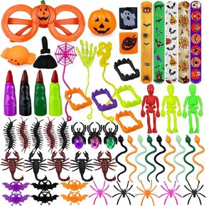 60pcs Halloween Party Favors Bulk Party Favors Goodie Bag Stuffers Classroom Prizes for Boys and Girls Birthday Halloween Party Supplies