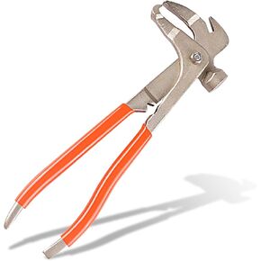 1 PC Wheel Weight Clamp Balancer, Clip-On Weight Removal Pliers Hammer Tool, Multi-Function Car Repair Tool, Universal for Most Cars (Orange)