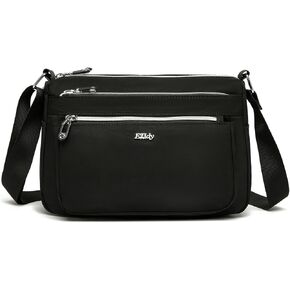 ETidy Casual Nylon Shoulder Bag For Women Waterproof Lightweight Bookbag Crossbody Purse Hobo Bag