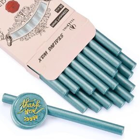 16 Pieces Glue Gun Sealing Wax Sticks in Metallic Red for Mini Glue Gun, Great Decor for Letter, Wedding Invitations, Cards Envelopes, Snail Mails, Wine Packages, Gift Wrapping