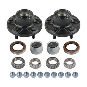 JDMSPEED Trailer Idler Hub Kits 5 on 5" Replacement for 3500 lbs Axle 1/2"-20-22018K Set of 2