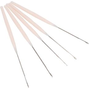 Threading Needles, Beading Tools Beading Needles, Needles Crochet Hook​ Tools Tee Hook Bead Crochet Hook​ for Jewelry Making Beads Hole Diameter Below 1.8mm