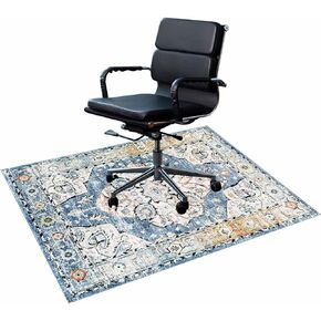 36"x48" Abstract Office Chair Mat, Desk Rolling Chair Mat for Hardwood Floor, Desk Mat for Rolling Chair on Hardwood, Low Pile Carpet Floor Protector Rug, Easy to Clean(line,48''x60'')