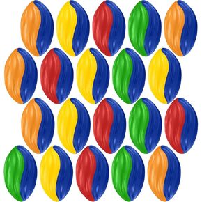Jerify 20 Pack Mini Footballs Bulk 7 Inch Small Toy Footballs Spiral Foam Football Soft Sports Footballs for Indoor Outdoor Play Game Kids Football Party Supplies