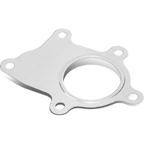 Auto Dynasty [Non Internal Wastegate] Universal T3/T4 TO4E Turbocharger Downpipe Gasket, 5-Bolt, Stainless Steel