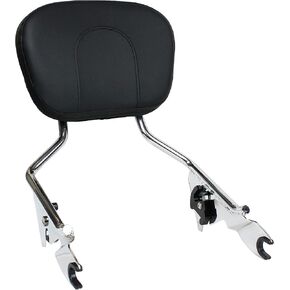 YHMOTO Detachable Sissy Bar Passenger Rear Backrest Compatible for Harley Davidson Touring Street Glide Road King Electra Glide 2009-2022 (Black)