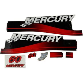Mercury Marine New OEM Quicksilver Merc 60 Electric Decal Set, 37-811212A00