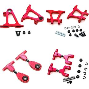 RC TT-02 Swing Arm Set Front Upper & Rear Upper Suspension Arms and Front Lower & Rear Lower Suspension Arms for Tamiya TT02 1/10 On Road Touring Rally Racing Car Upgrade Parts (Blue)