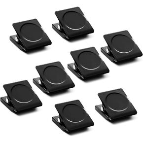 VNDUEEY 8Pcs Strong Magnetic Clips, Fridge Magnets Clips, Whiteboard Magnets Refrigerator Magnets, Magnetic Clips Heavy Duty, Assorted Colors Clip Magnets for Photo Display, Home, Office, Classroom