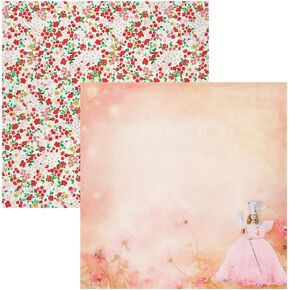 Paper House Productions P-2082E 12" Double Sided Scrapbook Papers, Wizard of Oz Glinda (15-Pack)