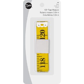 Dritz Quilters 120 in Tape Measure Sewing Accessories, 3/4" x 120", Yellow