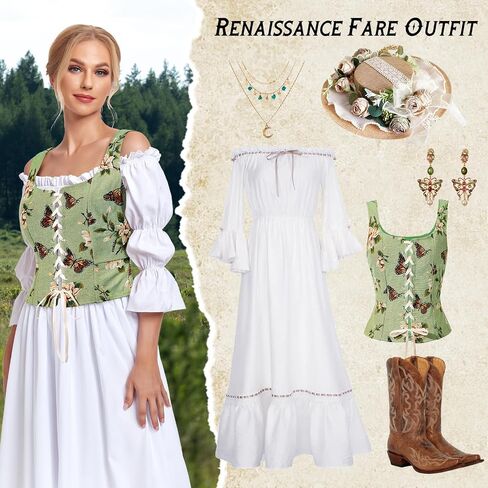 American Trends Renaissance Corset Pirate Vest Medieval Renaissance Costume Women Steampunk Gothic Vintage Cosplay Bodice in Saudi Arabia