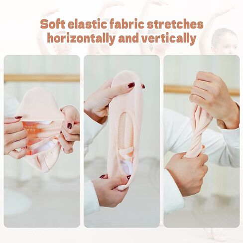 Ballet Shoes for Women Big Girls, Innovative Elastic Fabric, High Elasticity-High Breathability Flat Dance Practice Shoes with Split Soles, Soft Sole Yoga Shoes for Girls Boys in Saudi Arabia