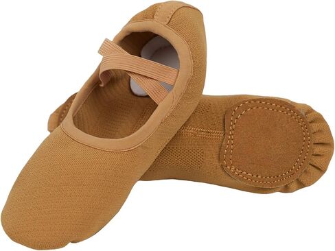 Ballet Shoes for Women Big Girls, Innovative Elastic Fabric, High Elasticity-High Breathability Flat Dance Practice Shoes with Split Soles, Soft Sole Yoga Shoes for Girls Boys in Saudi Arabia