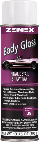 Zenex Body Gloss Final Detail Spray Wax - منظف وشمع السيارة عالي اللمعان | معرض رطب المظهر يلمع | آمن على الأسطح الداخلية والخارجية | للسيارات والشاحنات والمركبات الترفيهية والمزيد | 13.75 أونصة (عبوتين) in Kuwait