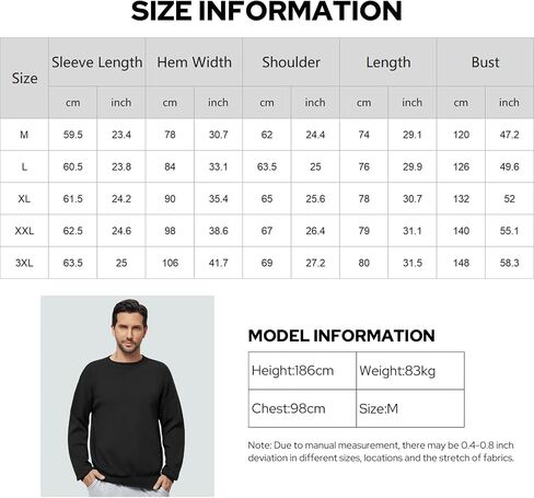 Mens Crewneck Sweater Loose Fit Soft Long Sleeve Knit Pullover Sweaters for Casual Or Dressy Wear Sizes M-XXL in Saudi Arabia