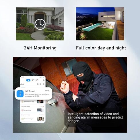 oneware Indoor Pan/Tilt Smart Security Camera,HD 1080P 2.4G WiFi Monitor Camera,Two-Way Video,Two-Way Audio,Night Vision, Motion Detection for Baby and Pet Monitor in Kuwait
