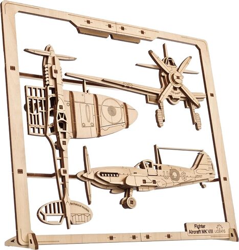 لغز UGEARS Indie Moto 2.5D - مجموعات نماذج دراجات نارية خشبية للبالغين مع مقود متحرك وعجلات ومسند للقدمين ومقعد - مجموعة نماذج خشبية لألعاب الدراجات النارية 2.5D DIY لديكور المنزل والمكتب in Kuwait