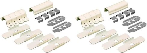 Legrand Wiremold 500 Series Metal Raceway Accessory Pack, Ivory 1 Pack | Extend Permanent Power, Durable Steel, Screw Installation, Paintable, Customizable Cut to Size, Surface Mount in Kuwait