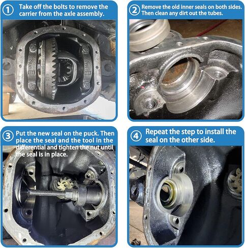 ترقية أداة تثبيت الختم الجانبي للمحور الداخلي المتوافقة مع الترس التفاضلي الأمامي للمحاور Dana 30/44/60. مع صامولة شفة سداسية ومحمل دفع متكامل in Kuwait