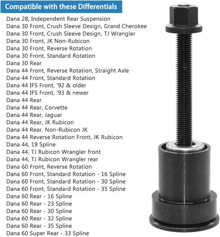ترقية أداة تثبيت الختم الجانبي للمحور الداخلي المتوافقة مع الترس التفاضلي الأمامي للمحاور Dana 30/44/60. مع صامولة شفة سداسية ومحمل دفع متكامل in Kuwait